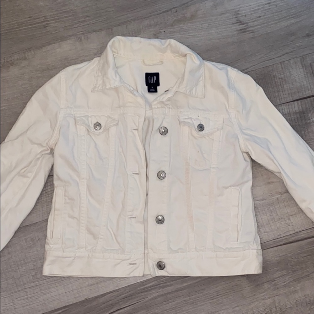 GAP White Denim Jacket